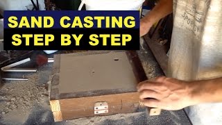 SAND CASTING LESSON FOR BEGINNERS  STEPBYSTEP  A 3rd HAND  MSFN [upl. by Rep]