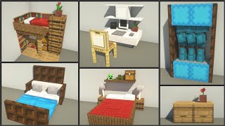 Minecraft 30 Bedroom Design Ideas [upl. by Lledner]