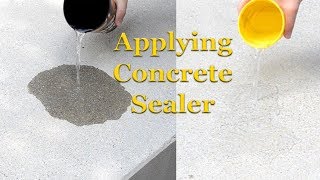 Applying Concrete Sealer  Part 3 – Sealing Concrete [upl. by Khano106]