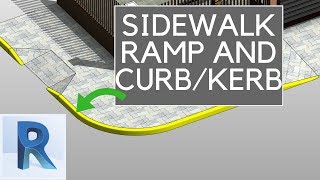 REVIT SIDEWALK RAMP AND CURBKERB TUTORIAL [upl. by Brittain]