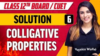 Solutions 06  Colligative Properties  Class 12thCUET [upl. by Margie]