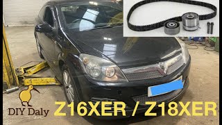 Vauxhall  Opel 16 petrol timing belt replacement Z16XER Z18XER [upl. by Schmeltzer]