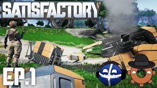 Satisfactory Multiplayer Ep1 Double Trouble [upl. by Deeann634]