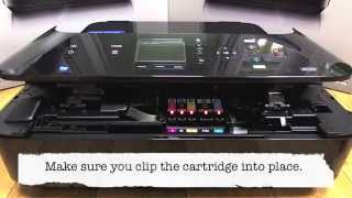 Canon MG5450  Change ink cartridges [upl. by Orgalim]