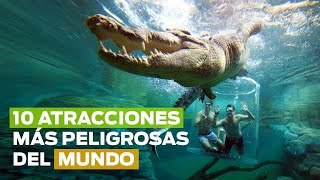 10 atracciones MÁS PELIGROSAS del mundo 😱  Media Travelers 🌎 [upl. by Cleti]