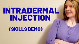 INTRADERMAL INJECTION ID  SKILLS DEMO [upl. by Alek628]