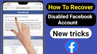 How To Recover Disabled Facebook Account 2023  Facebook Disabled Account Recovery [upl. by Aisyat]