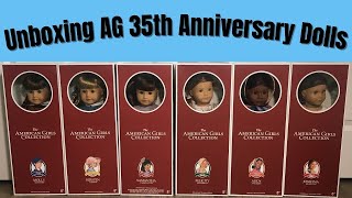 American Girl 35th Anniversary Historical Dolls Unboxing [upl. by Ynolem334]