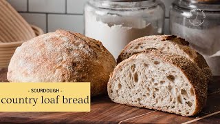 How to Make Sourdough Country Loaf Bread  Little Spoon Farm [upl. by Selia]