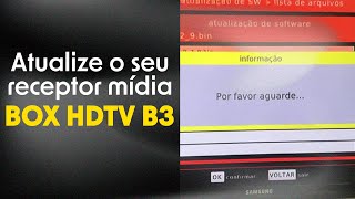 Como atualizar receptor mídia box HDTV B3 [upl. by Barde75]