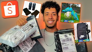 CHEGARAM MINHAS COMPRAS DA SHOPEE Kit jogador [upl. by Saoj]