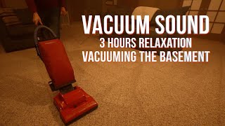 Vacuum Sound  3 Hours Vacuuming The Basement Hoover Encore Supreme Relaxation Focus ASMR [upl. by Ynnej]