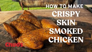 Crispy Skin Smoked Chicken  Chuds BBQ [upl. by Lielos]