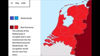 The invasion of the Netherlands 1940 every hour [upl. by Nylacaj]