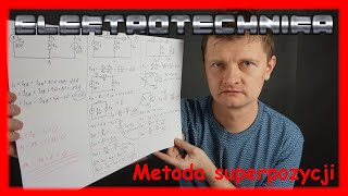 ELEKTROTECHNIKA  metoda superpozycji [upl. by Nicko]