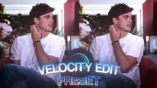 Velocity edit preset  Alight Motion  Tomxxtc™ [upl. by Ralip]