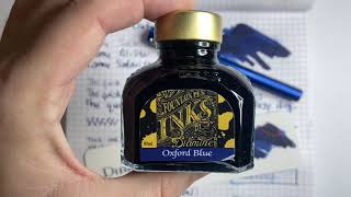 Diamine Oxford Blue Fountain Pen Ink Review [upl. by Kleeman496]