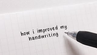 how i improved my handwriting [upl. by Nairadal]