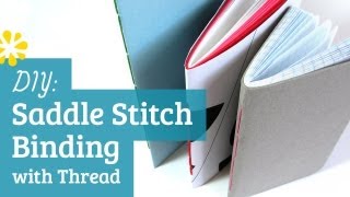 DIY Saddle Stitch Bookbinding Tutorial  Sea Lemon [upl. by Ymirej356]