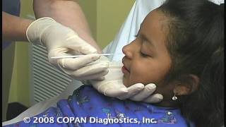 How to Collect Nasopharyngeal Samples for Flu Testing Using COPAN Flocked Swabs [upl. by Alair]