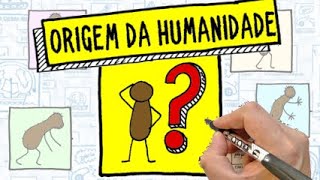 A EVOLUÇÃO HUMANA  História  Resumo Desenhado [upl. by Acirretal]