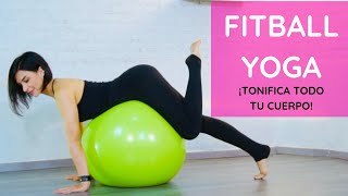 💚 FITBALL YOGA TONIFICA TODO TU CUERPO Salud y bienestar [upl. by Atyekram]