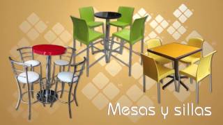 Sillas y Mesas para Restaurantes PLASTUV [upl. by Jonas864]