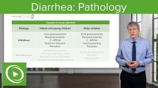 Diarrhea Pathology Types amp Causes – Pediatric Gastroenterology  Lecturio [upl. by Lulita]