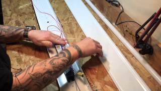 Install Lithonia Fluorescent Lights in Garage or Shop Ceiling amp Review [upl. by Enisaj]