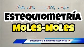 ESTEQUIOMETRÍA MolMol bien fácil [upl. by Nawoj]