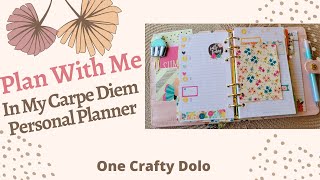 Plan With Me In My Carpe Diem Personal Planner [upl. by Ark]