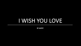 I WISH YOU LOVE Backing Track  Laufey Version [upl. by Anyar]