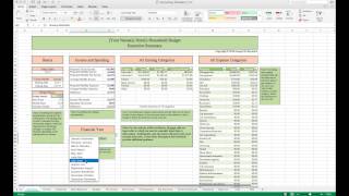 Household Budget Template and Tutorial Excel [upl. by Trebeh]