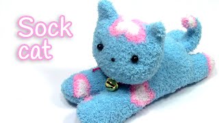 DIY crafts SOCK CAT  Innova Crafts [upl. by Natsuj585]