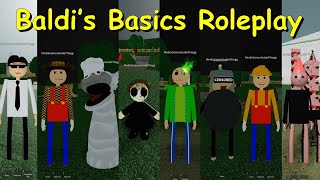 ALL12 BADGES  Baldi’s Basics Roleplay Roblox Game [upl. by Thilde]