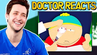 Doctor Reacts To Hilarious South Park Medical Scenes [upl. by Oirevas415]