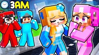 Crystal is SLEEPWALKING At 3AM In Minecraft [upl. by Nois]