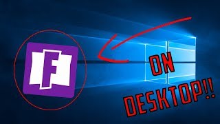 WORKINGHOW TO ADD FORTNITE SHORTCUT TO DESKTOP EASY [upl. by Silber530]