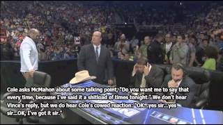 LEAKED Michael Cole unedited commentary talking to Vince [upl. by Louise531]