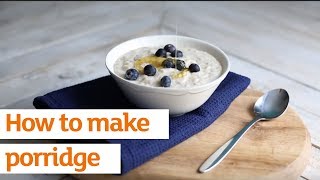 How to make porridge  Recipe  Sainsburys [upl. by Torray]