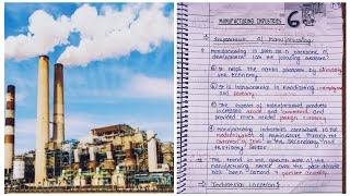 CBSE Notes Class 10 Geography Chapter 6  Manufacturing Industries [upl. by Quenby]