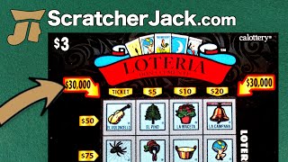 How to Win Loteria  30000  CA Lottery Scratch Ticket  ScratcherJackcom [upl. by Kale531]