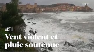 La tempête quotGloriaquot sabat sur les PyrénéesOrientales [upl. by Yekcor]