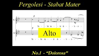 Pergolesi Stabat Mater  1Dolorosa  Alto [upl. by Elauqsap339]