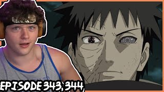 THE MAN UNDER THE MASK  OBITOS REVEAL  Naruto Shippuden REACTION Episode 343 344 [upl. by Kenna610]