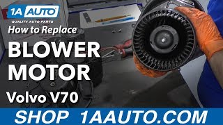 How to Replace Blower Motor 0107 Volvo V70 [upl. by Iew]