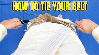 How to Tie Your Jiu Jitsu Belt POV [upl. by Nirrej]