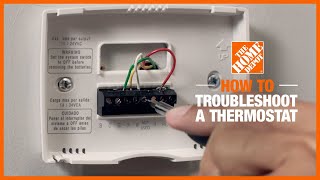 How to Troubleshoot a Thermostat  The Home Depot [upl. by Maryanne]