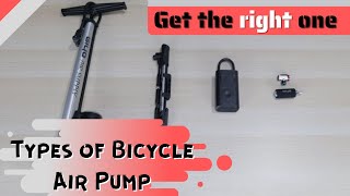 Types of Air Pump for your Bicycle [upl. by Meekar856]