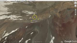 Andes Plane Crash route and location from Google Earth [upl. by Hagai]